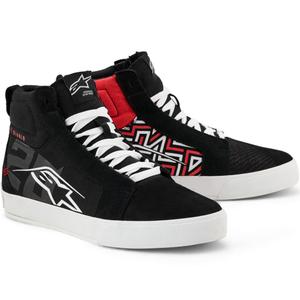 Alpinestars Ride-63 Canvas FQ20 MP-saappaat Musta-Valkoinen-Punainen