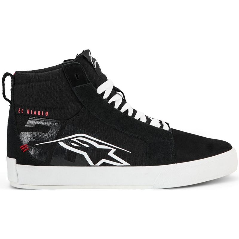 Alpinestars Ride-63 Canvas FQ20 MP-saappaat Musta-Valkoinen-Punainen