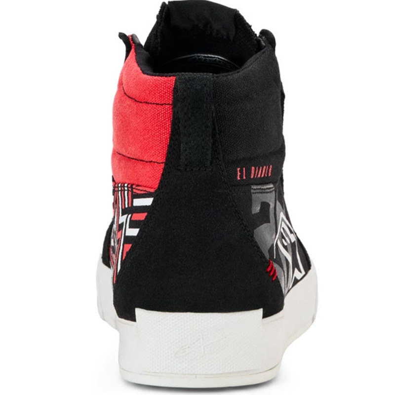 Alpinestars Ride-63 Canvas FQ20 MP-saappaat Musta-Valkoinen-Punainen