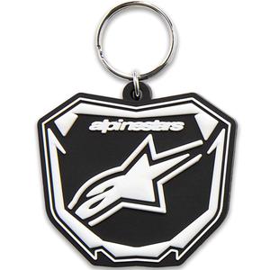 Alpinestars Plate -avaimenperä musta-valkoinen