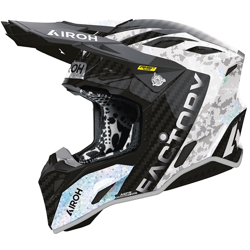 Airoh Aviator Factory Bitmap Carbon Motocross Kypärä Harmaa
