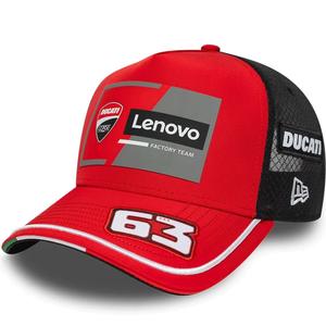 Ducati New Era Lenovo Bagnaia 63 lippis musta-punainen
