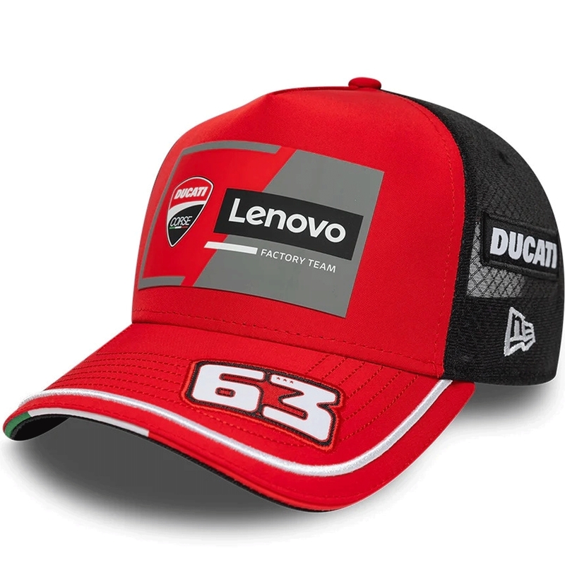 Ducati New Era Lenovo Bagnaia 63 lippis musta-punainen