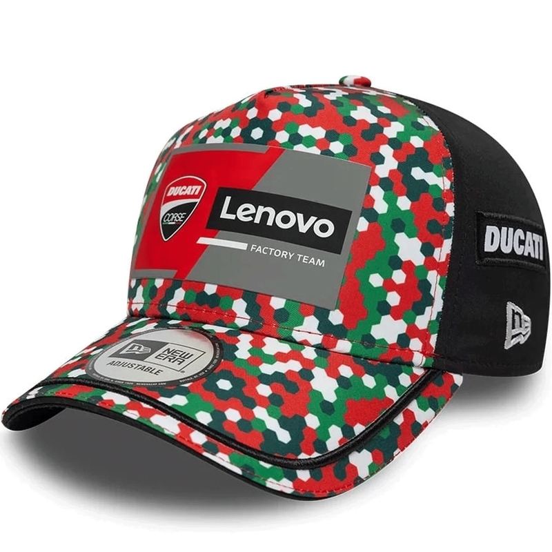 Ducati New Era Lenovo Mugello lippis musta-punainen-monivärinen