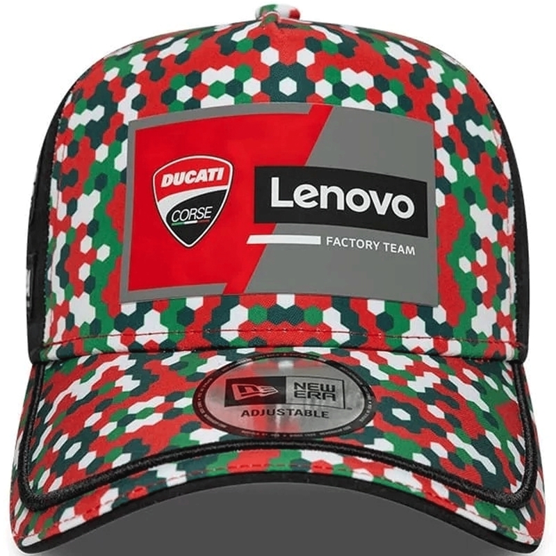 Ducati New Era Lenovo Mugello lippis musta-punainen-monivärinen