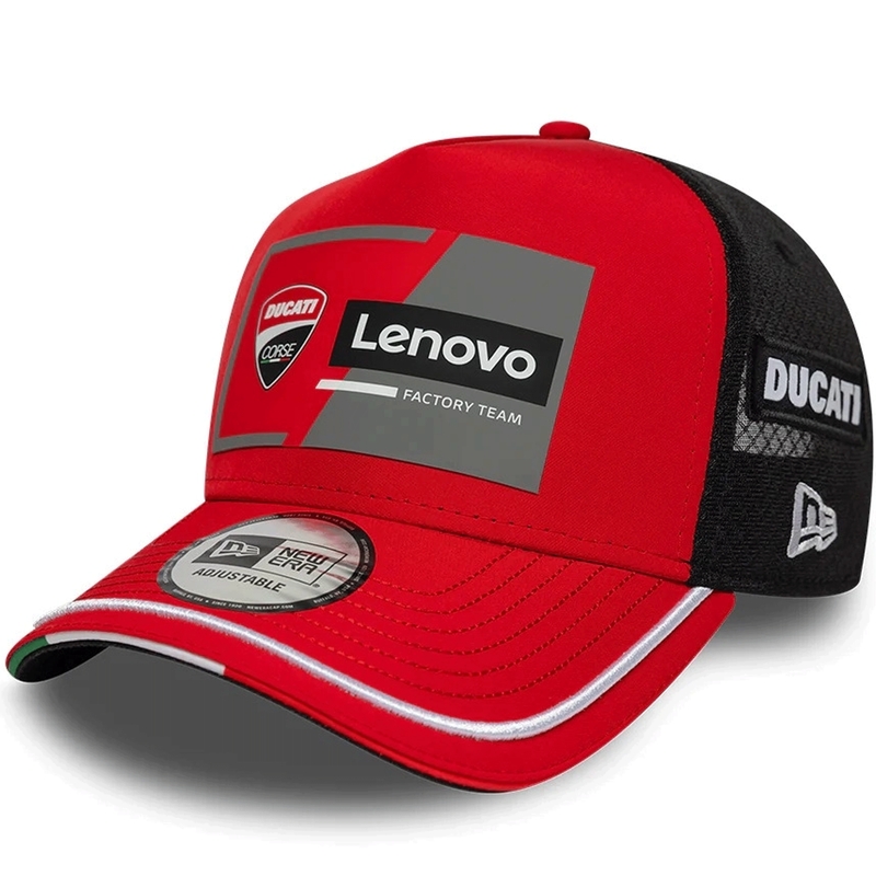 Ducati New Era Lenovo -lippis musta-punainen