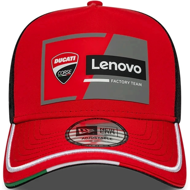 Ducati New Era Lenovo -lippis musta-punainen
