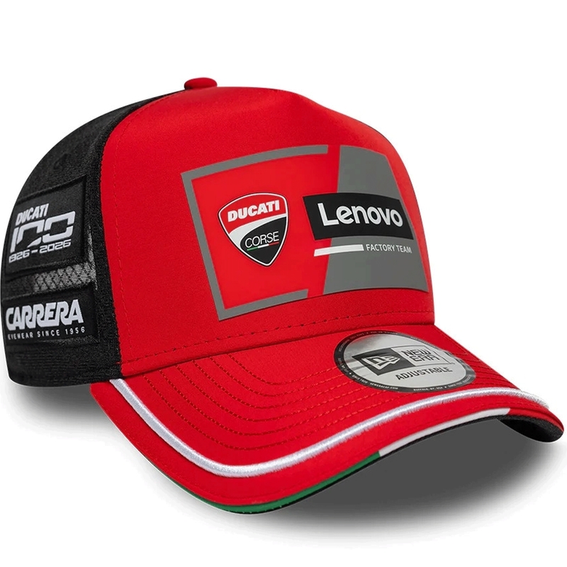 Ducati New Era Lenovo -lippis musta-punainen