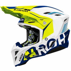 Airoh Aviator Factory Blake sini-keltainen motocrossikypärä