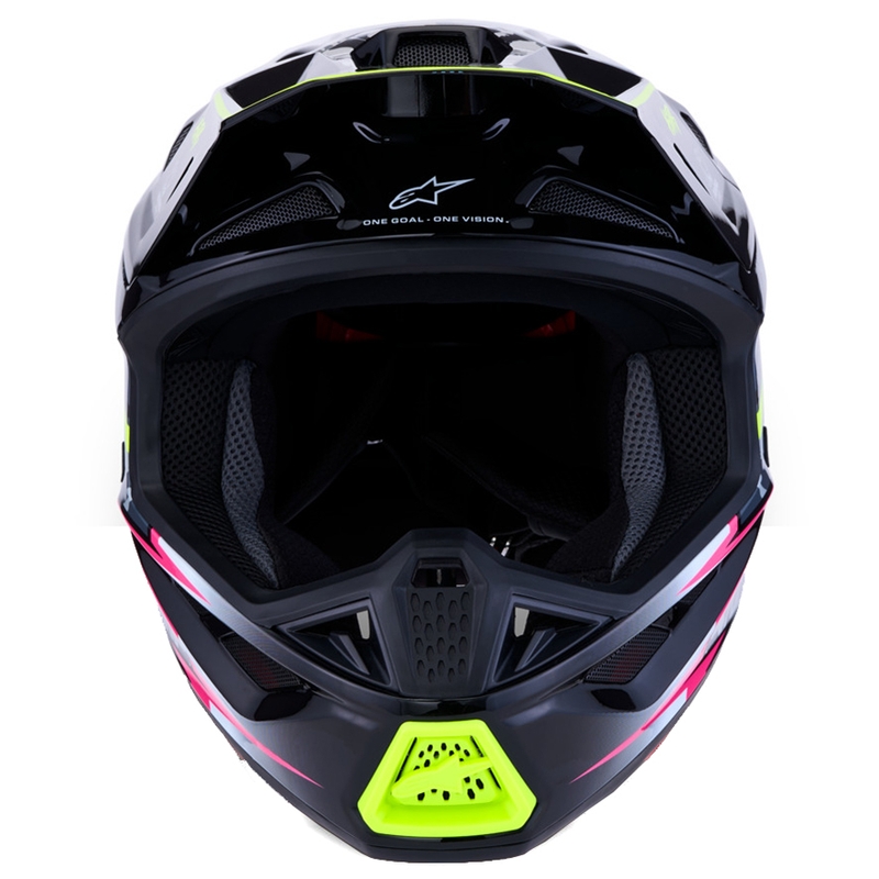 Alpinestars Supertech S-M7 Blaster Moottoripyörä Crossikypärä Harmaa-Neon Keltainen
