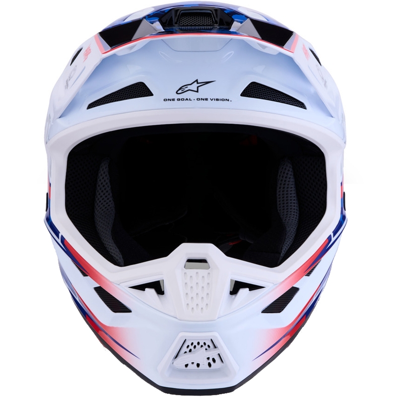 Alpinestars Supertech S-M7 Blaster valko-sininen motocrossikypärä