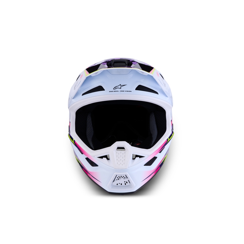 Alpinestars Supertech S-M7 Blaster moottoripyörä motocross kypärä violetti-valkoinen