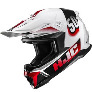 Motocross-kypärä HJC C50 Dash MC1 valkoinen-musta-punainen