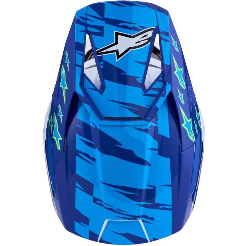 Alpinestars S-M3 Falcon moottoripyörän motocrosskypärä sini-valko-musta