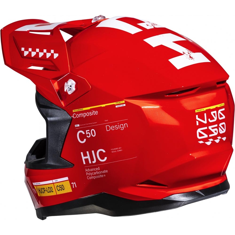 HJC C50 Tagg MC1 motocross kypärä punainen