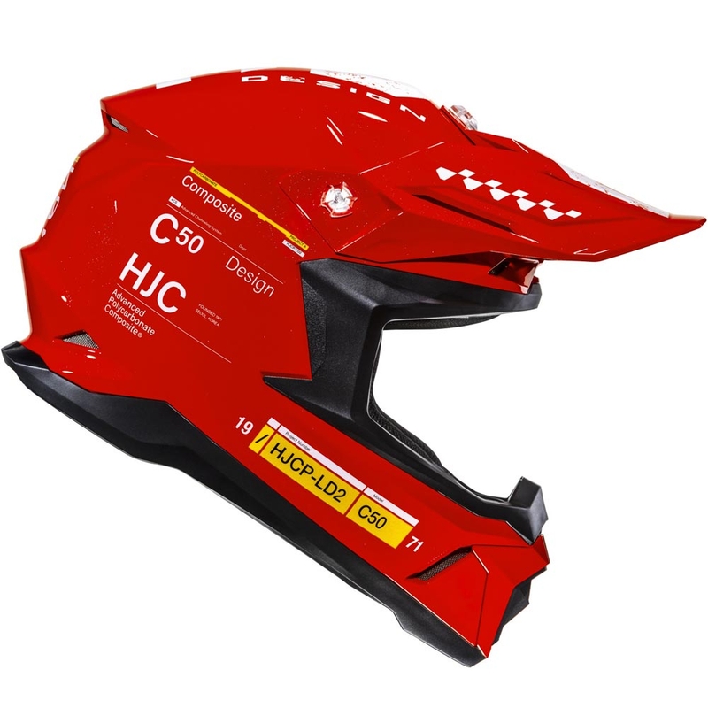 HJC C50 Tagg MC1 motocross kypärä punainen