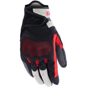 Alpinestars Mogress Airflow -moottoripyörähanskat musta-kermanpunainen
