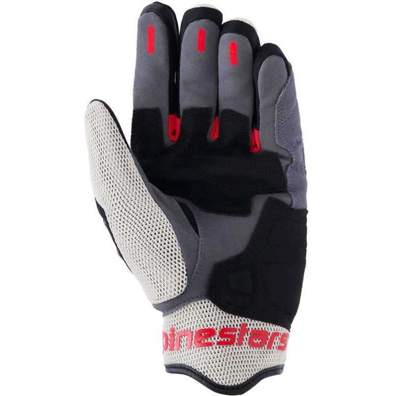 Alpinestars Mogress Airflow -moottoripyörähanskat musta-kermanpunainen