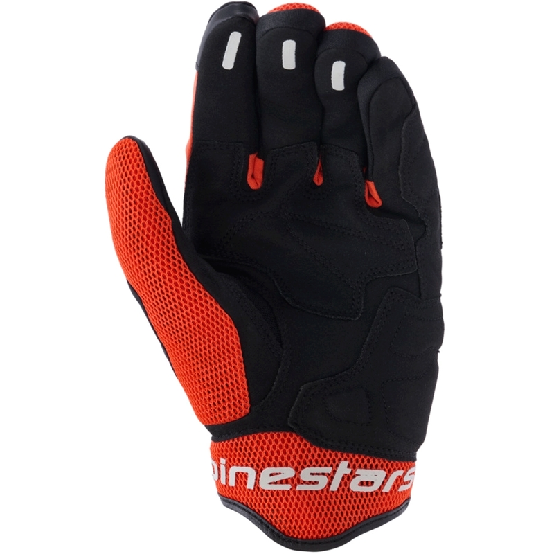 Alpinestars Mogress Airflow -moottoripyörähanskat musta-puna-oranssi