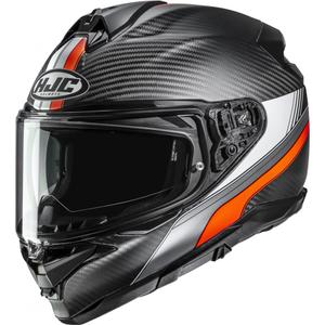Kokokasvoinen moottoripyöräkypärä HJC F72 Carbon Eos MC6HSF musta-oranssi