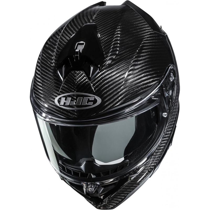 Kokokasvoinen moottoripyöräkypärä HJC F72 Carbon Solid musta