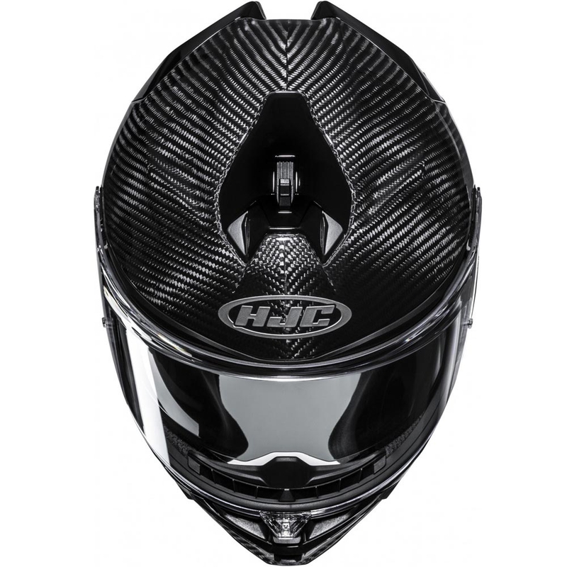 Kokokasvoinen moottoripyöräkypärä HJC F72 Carbon Solid musta