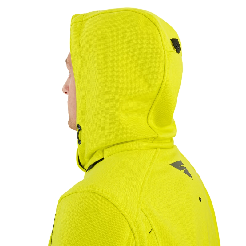 Moottoripyörä huppari Shima Daybreaker musta-fluokokeltainen