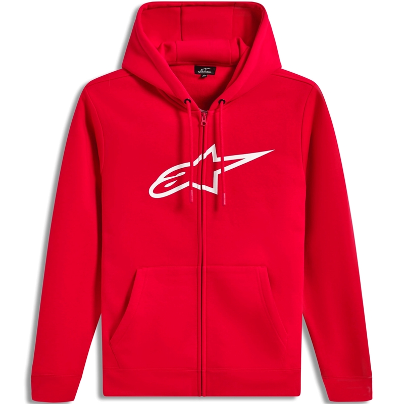 Alpinestars Ageless vetoketjullinen huppari 3 punainen-valkoinen