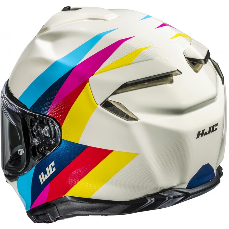 Kokokasvoinen moottoripyöräkypärä HJC F72 Racero MC23 valkoinen