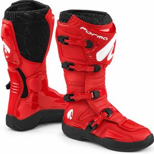 Forma Traction motocrossisaappaat puna-musta-valkoinen