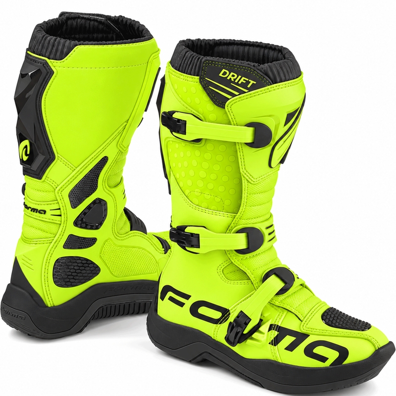 Motocross-saappaat Forma Drift fluo keltainen-musta
