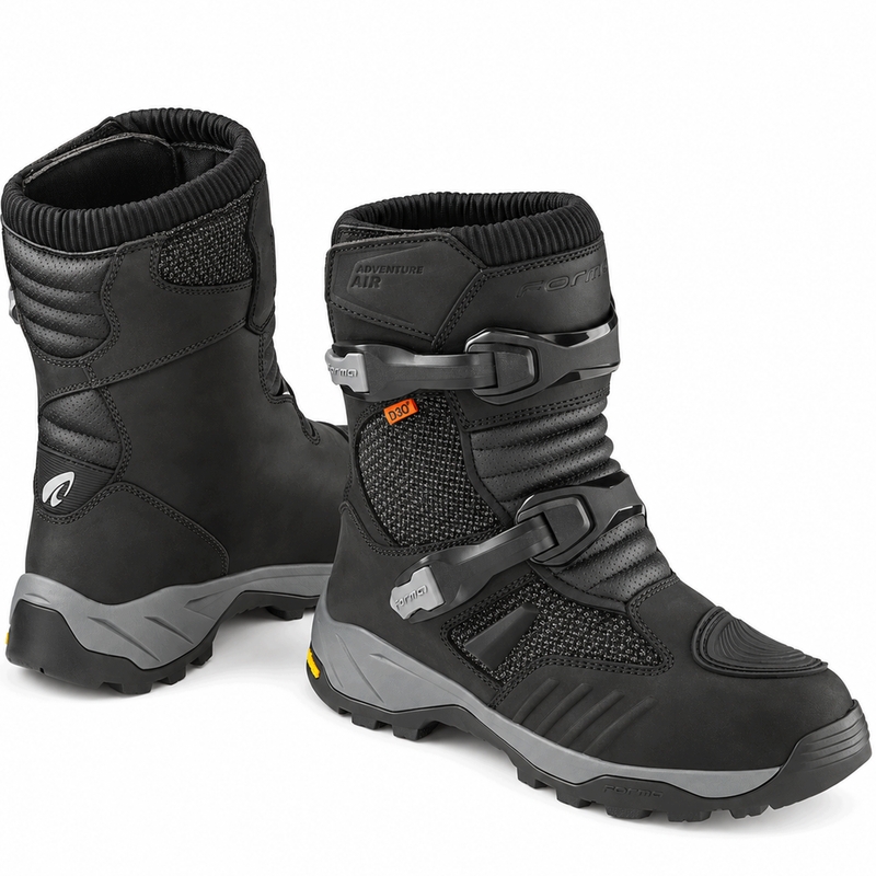 Forma Adventure Air Low Dry -moottoripyöräsaappaat Mustat