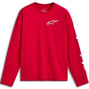 Alpinestars Trackside CSF pitkähihainen paita puna-valkoinen