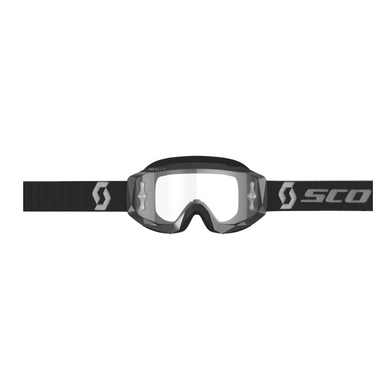 Motokrosové brýle SCOTT Hustle X MX černo šedé (čiré plexi)