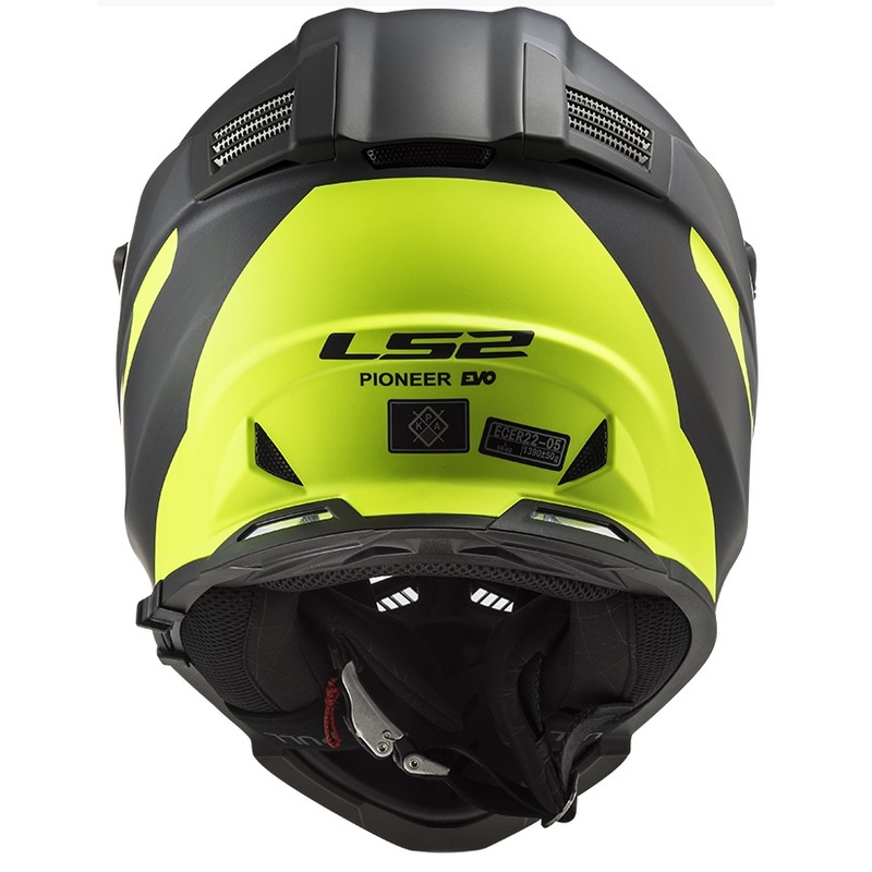 Enduro přilba LS2 MX436 Pioneer EVO Router černo-fluo žlutá