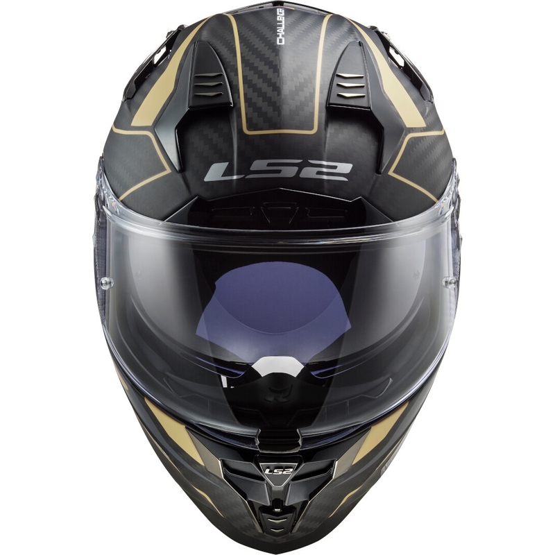 Integrální přilba na motorku LS2 FF327 Challenger C Grid černo-zlatá výprodej