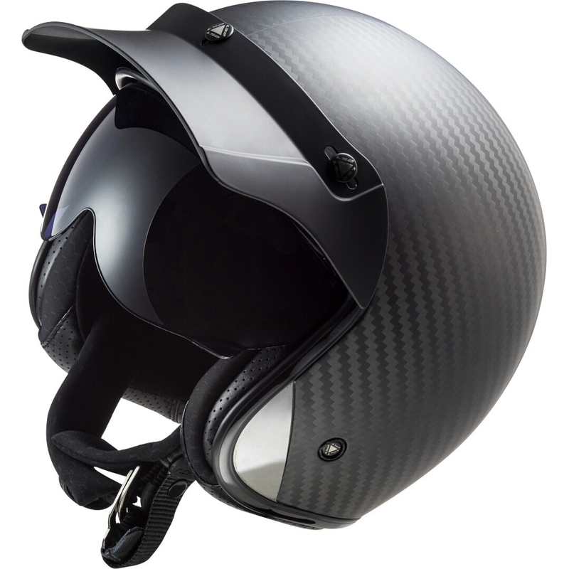 Avoin moottoripyöräilykypärä LS2 OF601 Bob C Carbon