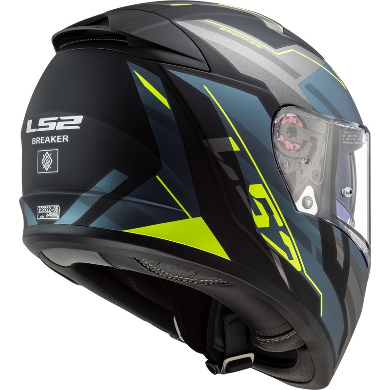 Integrální přilba na motorku LS2 FF390 Breaker Beta černo-modro-fluo žlutá