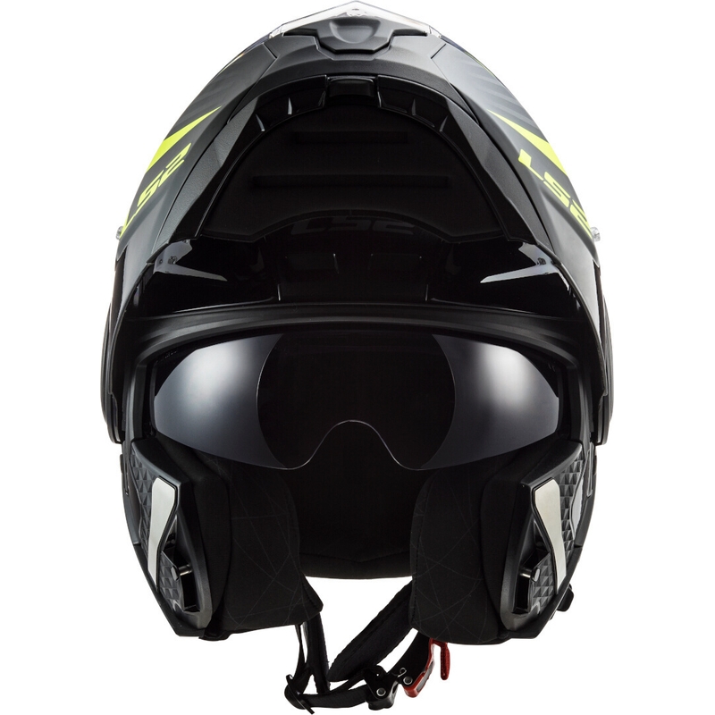Vyklápěcí přilba na motorku LS2 FF902 Scope Skid černo-fluo žlutá
