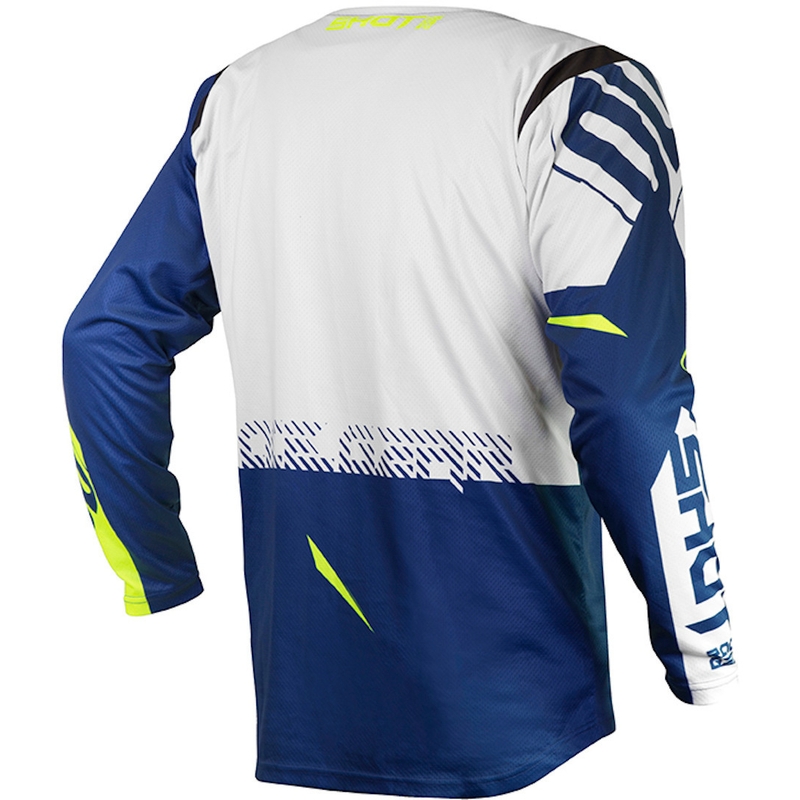 Motokrosový dres Shot Contact Trust modro-bílo-fluo žlutý výprodej