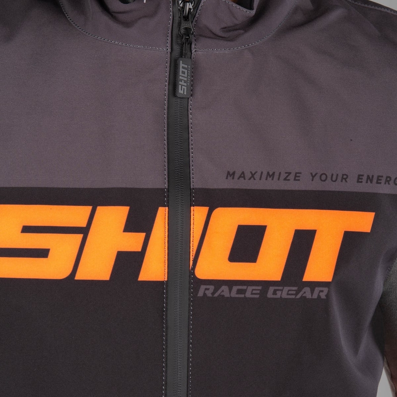 Softshellová vesta Shot Lite černo-šedo-fluo oranžová výprodej