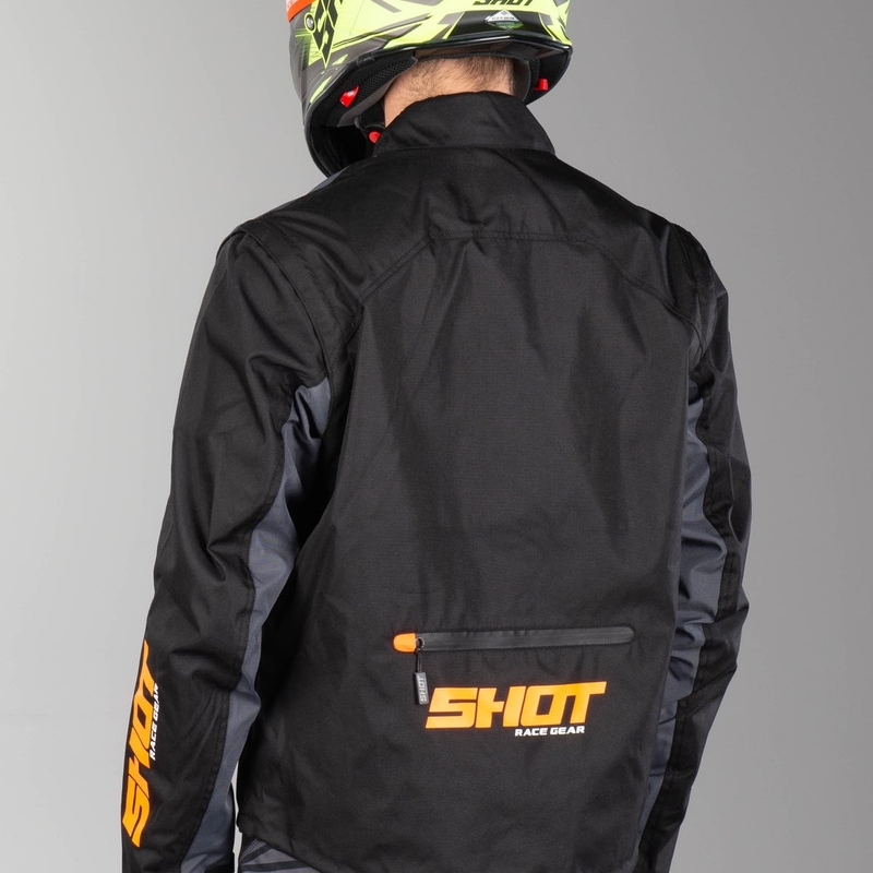 Bunda Shot Contact černo-fluo oranžová výprodej
