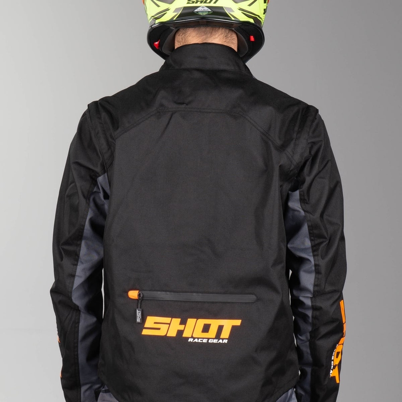 Bunda Shot Contact černo-fluo oranžová výprodej