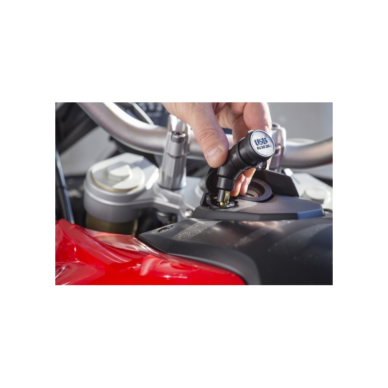 DIN-sovitin Interphone 2x USB-lähtö moottoripyörille, 2A