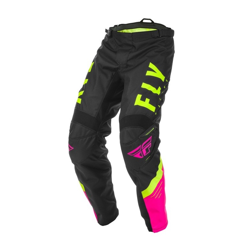 Motokrosové kalhoty FLY Racing F-16 2020 růžovo-černo-fluo žluté
