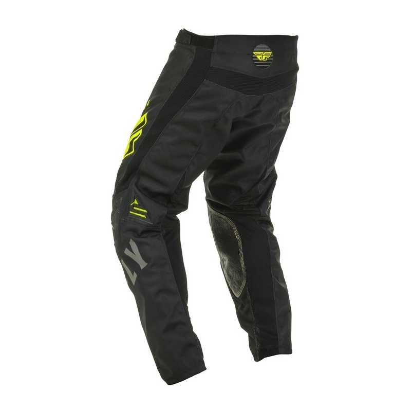 Motokrosové kalhoty FLY Racing Kinetic K220 černo-šedo-fluo žluté
