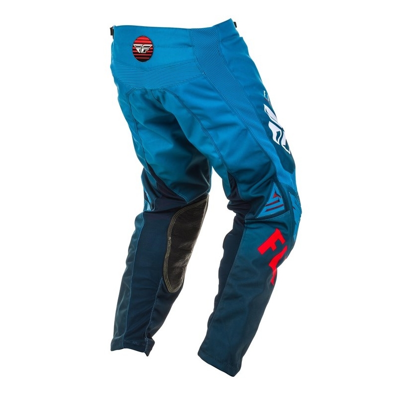 Motokrosové kalhoty FLY Racing Kinetic K220 modro-bílo-červené