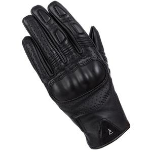 Naisten moottoripyöräilykäsineet Rebelhorn Thug II musta rei'itetty