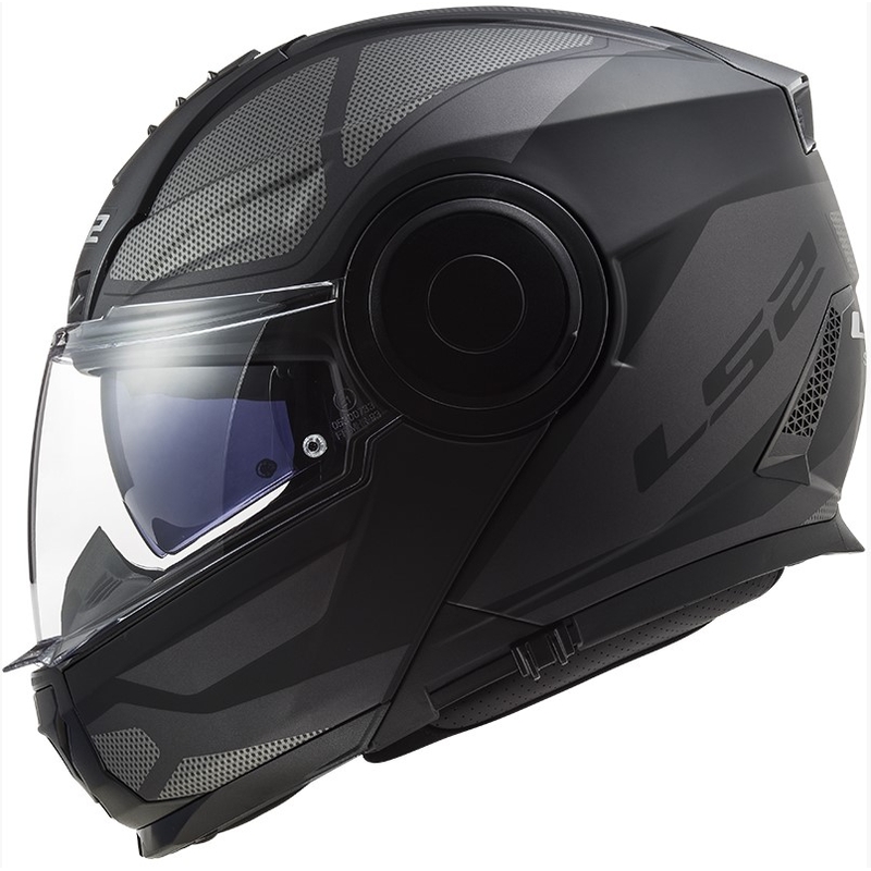 Vyklápěcí přilba na motorku LS2 FF902 Scope Axis černo-titanová