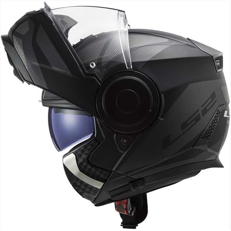 Vyklápěcí přilba na motorku LS2 FF902 Scope Axis černo-titanová